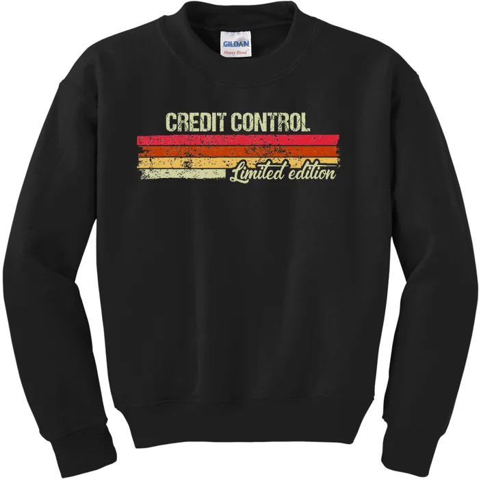 Vintage Credit Control Limited Edition Kids Sweatshirt