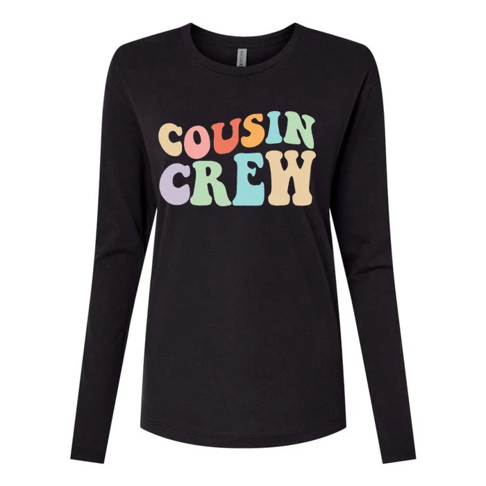 Vintage Cousin Crew Womens Cotton Relaxed Long Sleeve T-Shirt