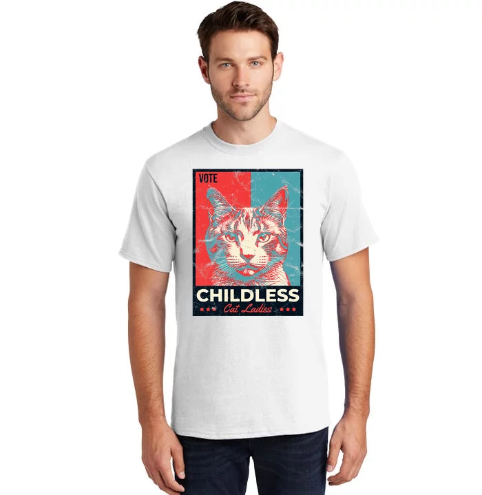 Vote Childless Cat Lady Tall T-Shirt