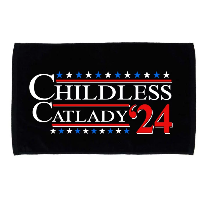 Vote Childless Catlady 2024 Microfiber Hand Towel