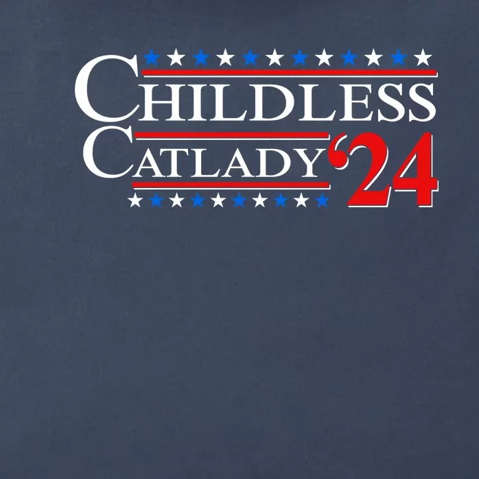 Vote Childless Catlady 2024 Zip Tote Bag