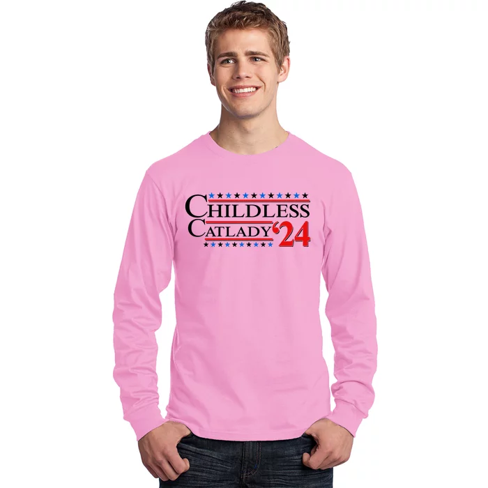 Vote Childless Catlady 2024 Long Sleeve Shirt