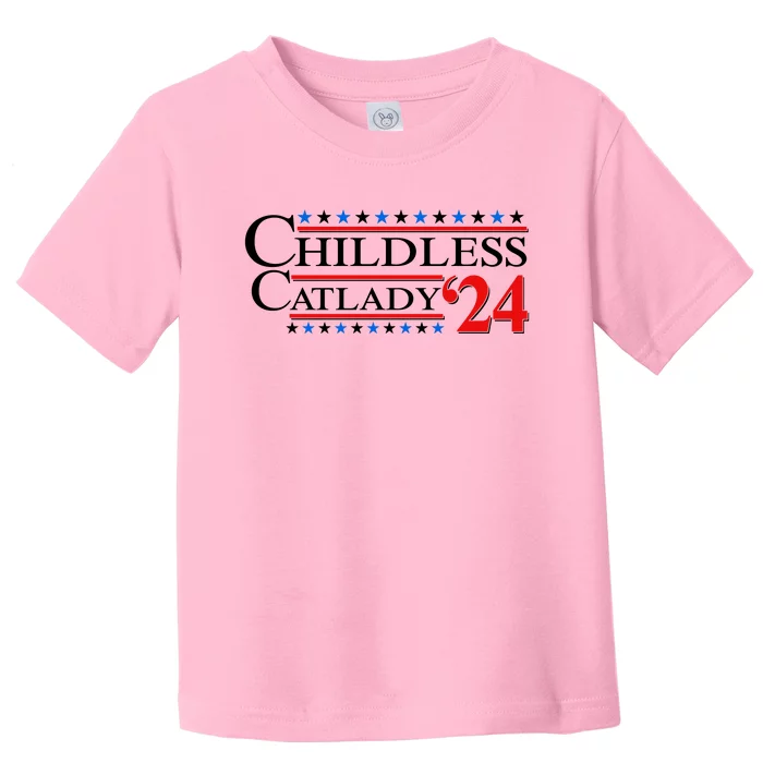 Vote Childless Catlady 2024 Toddler T-Shirt