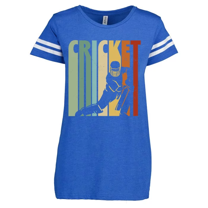 Vintage Cricket Cricket Player Enza Ladies Jersey Football T-Shirt