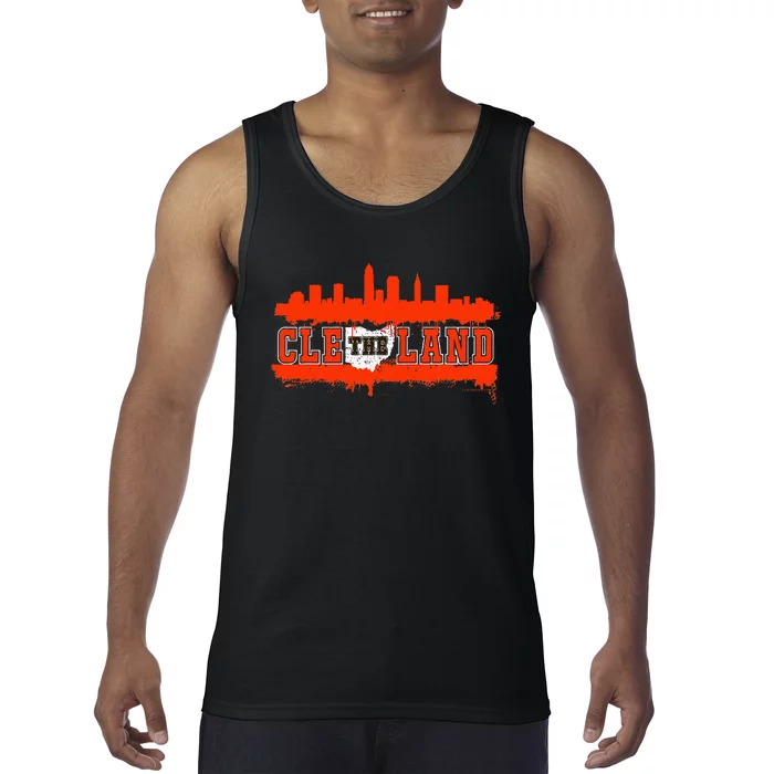 Vintage CLE Cleveland Skyline Tank Top