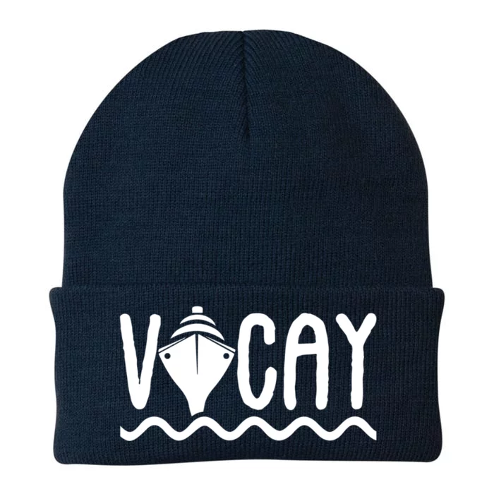 Vacay Cruise Cute Gift Family Cruise Vacation Great Gift Knit Cap Winter Beanie