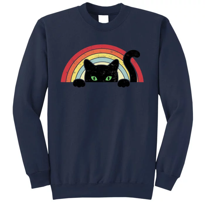 Vintage Cute Cat Teen Girl Cat Lover Sweatshirt