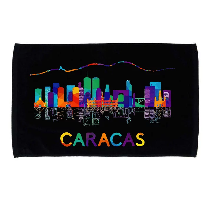 Venezuela Caracas City Arepas Pan Venezuelan Flag Avila Microfiber Hand Towel