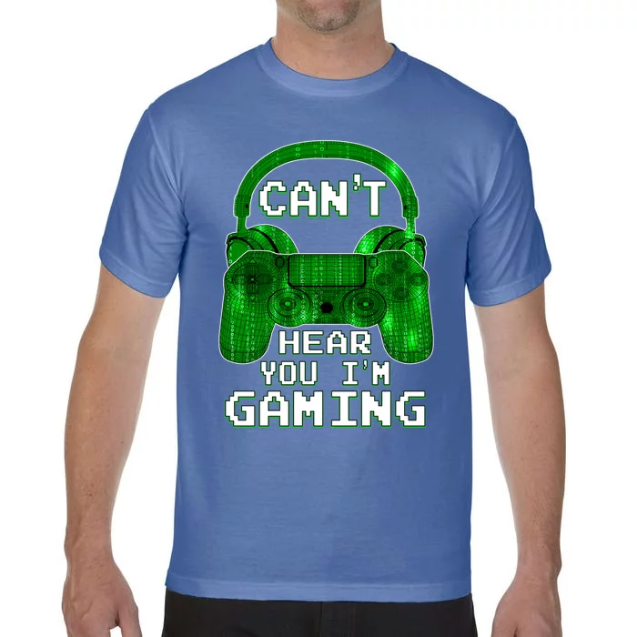 Vintage Computer Code Gamer Gift Can't Hear You I'm Gaming Gift Comfort Colors T-Shirt