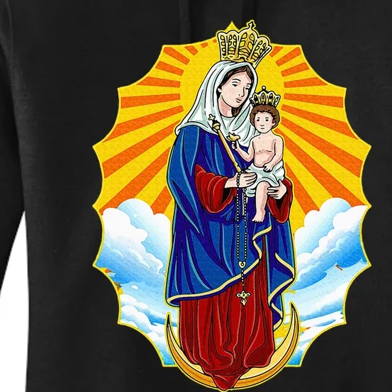 Virgen Chiquinquira Chinita Zulia Maracaibo Venezuela Women's Pullover Hoodie