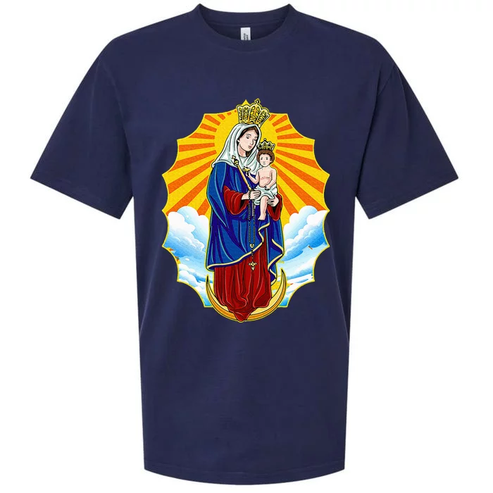 Virgen Chiquinquira Chinita Zulia Maracaibo Venezuela Sueded Cloud Jersey T-Shirt