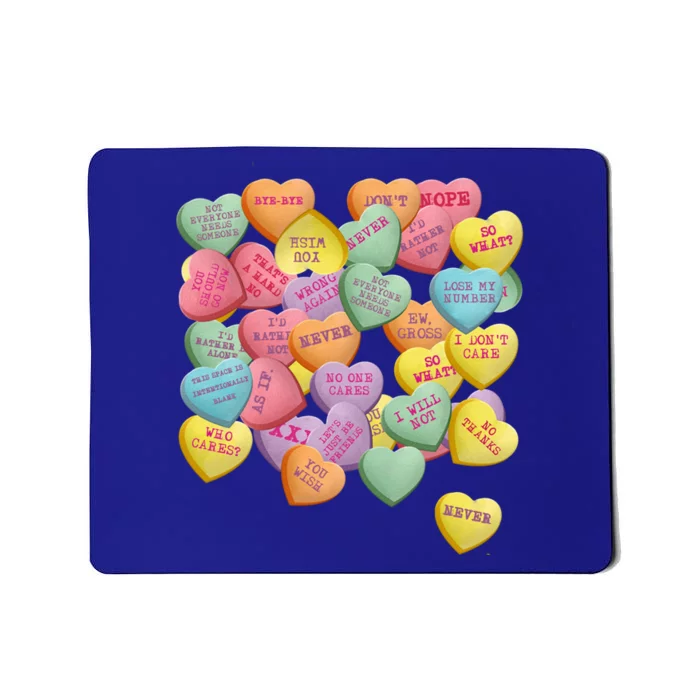 Vintage Candy Conversation Hearts Nti Valentine's Day Gift Mousepad