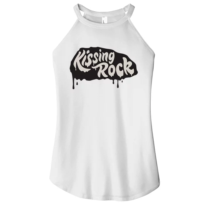 Vintage Carthage College Kissing Rock Throwback Women’s Perfect Tri Rocker Tank