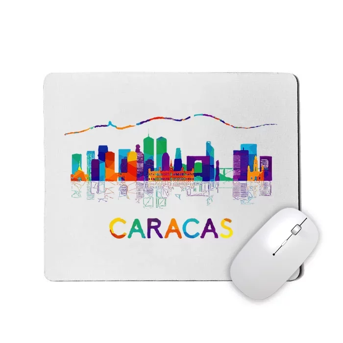 Venezuela Caracas City Arepas Pan Venezuelan Flag Avila Mousepad