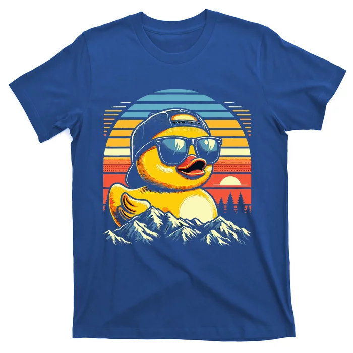 Vintage Cool Duck with Sunglasses & Mountain View T-Shirt