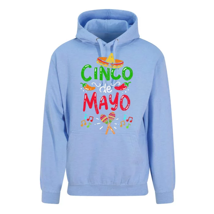 Vintage Cinco De Mayo Mexico Unisex Surf Hoodie