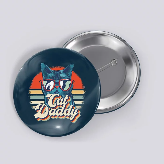 Vintage Cat Daddy Retro 80s Eighties Button