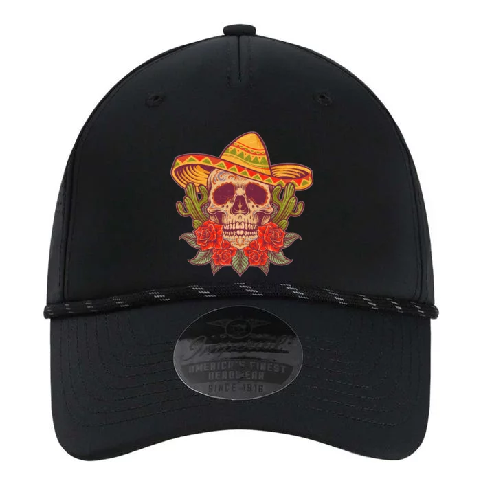 Vintage Cinco De Mayo Sombrero Skull Performance The Dyno Cap