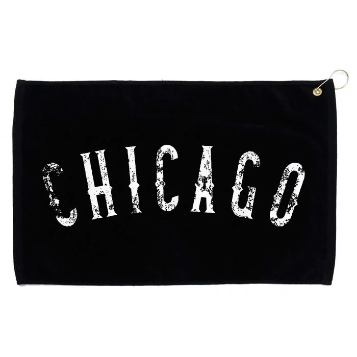 Vintage Chicago Distressed Grommeted Golf Towel