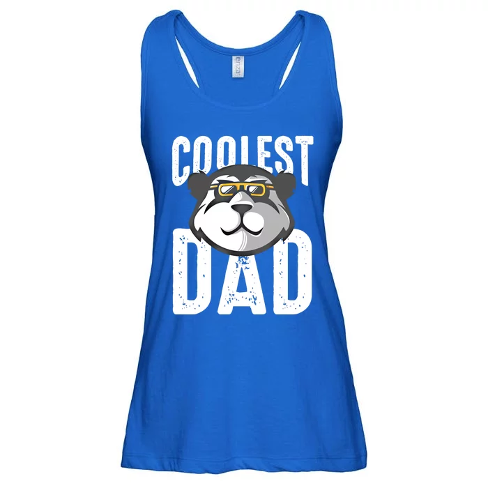 Vintage Coolest Dad Panda Worlds Best Father Dad Crew Gift Ladies Essential Flowy Tank