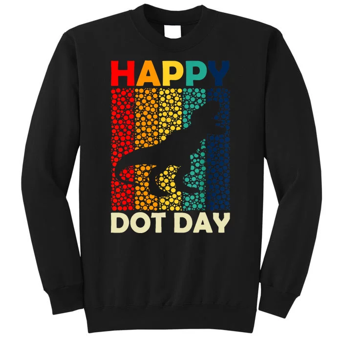 Vintage Cute Dot Trex Happy Dot Day Gift Sweatshirt