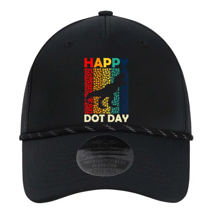 Vintage Cute Dot Trex Happy Dot Day Gift Performance The Dyno Cap