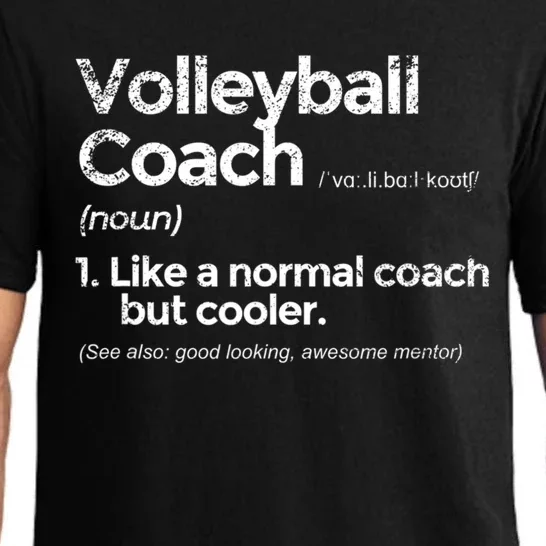 Volleyball Coach Definition Funny Gift Pajama Set