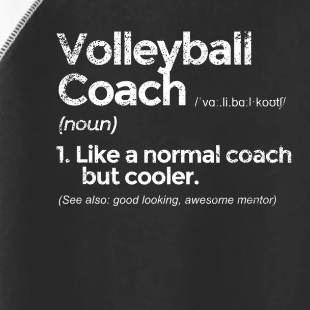 Volleyball Coach Definition Funny Gift Toddler Fine Jersey T-Shirt