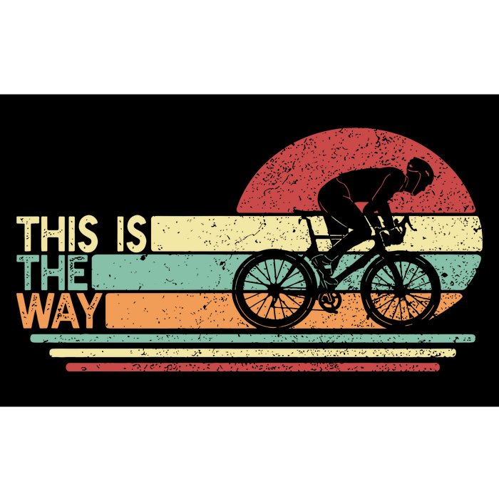 Vintage Cycling Dad This Is The Way Bumper Sticker