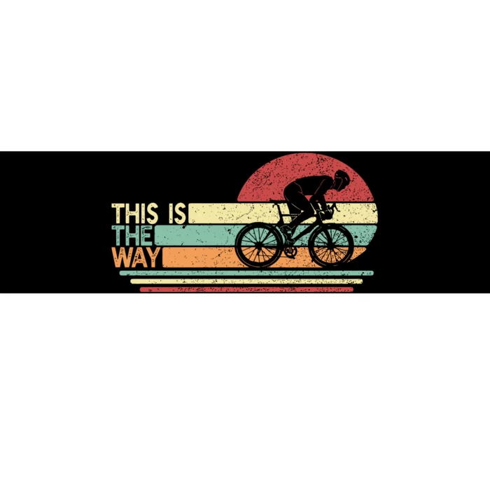 Vintage Cycling Dad This Is The Way Bumper Sticker