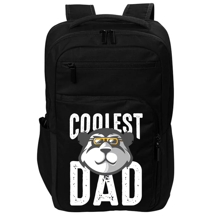 Vintage Coolest Dad Panda Worlds Best Father Dad Crew Gift Impact Tech Backpack