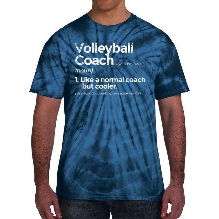 Volleyball Coach Definition Funny Gift Tie-Dye T-Shirt