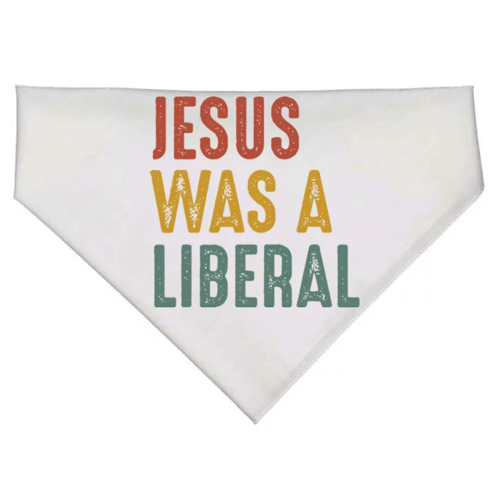 Vintage Christian Democrat Jesus Was A Liberal USA-Made Doggie Bandana