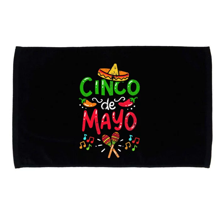 Vintage Cinco De Mayo Mexico Microfiber Hand Towel