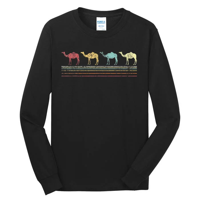 Vintage Camel Enthusiast Retro Design Tall Long Sleeve T-Shirt