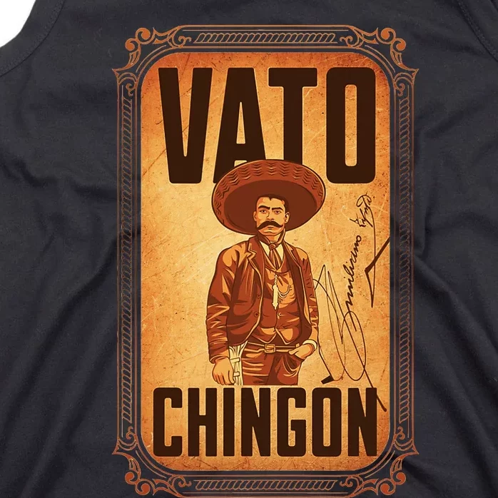 Vato ChingóN. Emiliano Zapata Portrait Tank Top