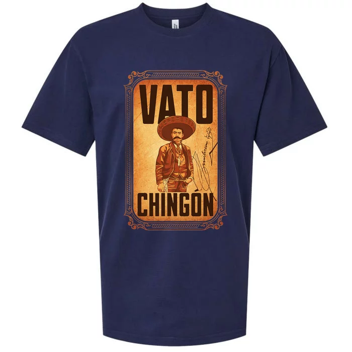 Vato ChingóN. Emiliano Zapata Portrait Sueded Cloud Jersey T-Shirt