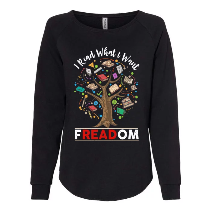 Vintage Censorship Freedom Reading Nerd I Read Banned Books Gift Womens California Wash Sweatshirt