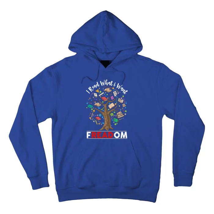 Vintage Censorship Freedom Reading Nerd I Read Banned Books Gift Tall Hoodie