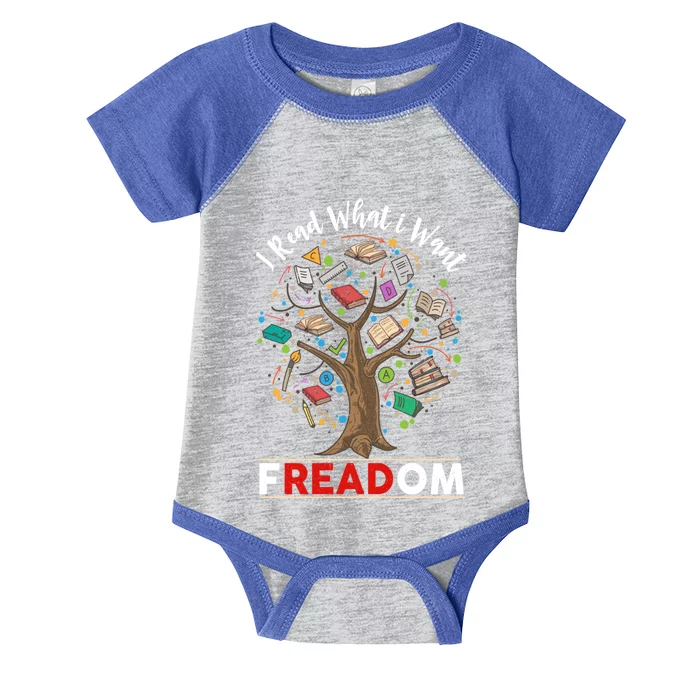 Vintage Censorship Freedom Reading Nerd I Read Banned Books Gift Infant Baby Jersey Bodysuit