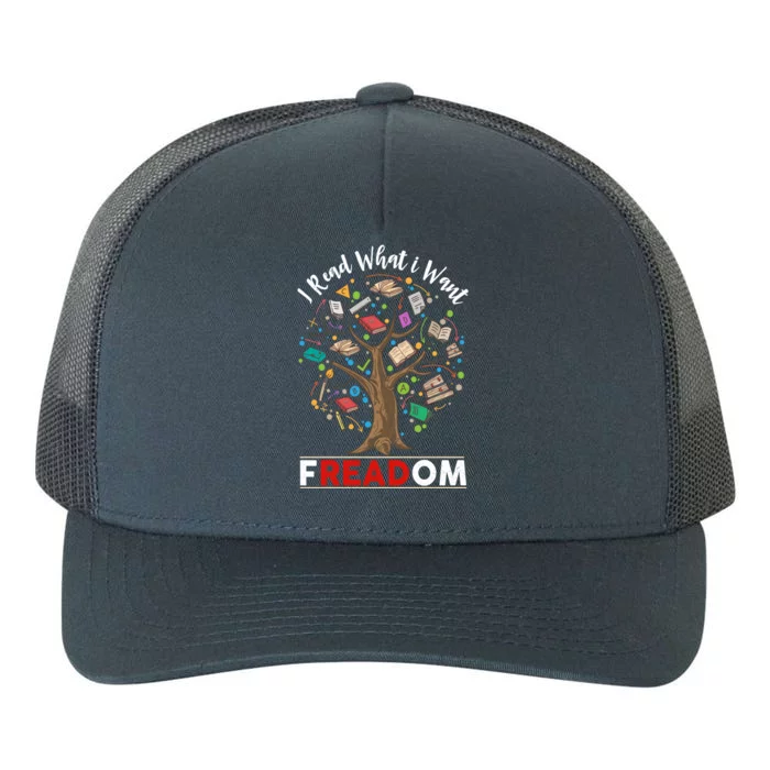 Vintage Censorship Freedom Reading Nerd I Read Banned Books Gift Yupoong Adult 5-Panel Trucker Hat