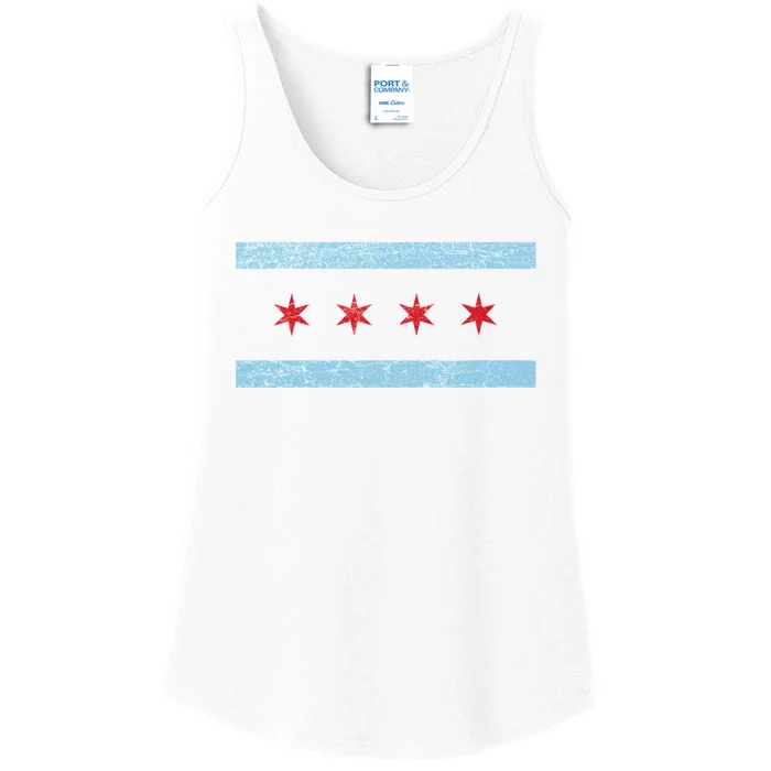 Vintage Chicago Flag Ladies Essential Tank