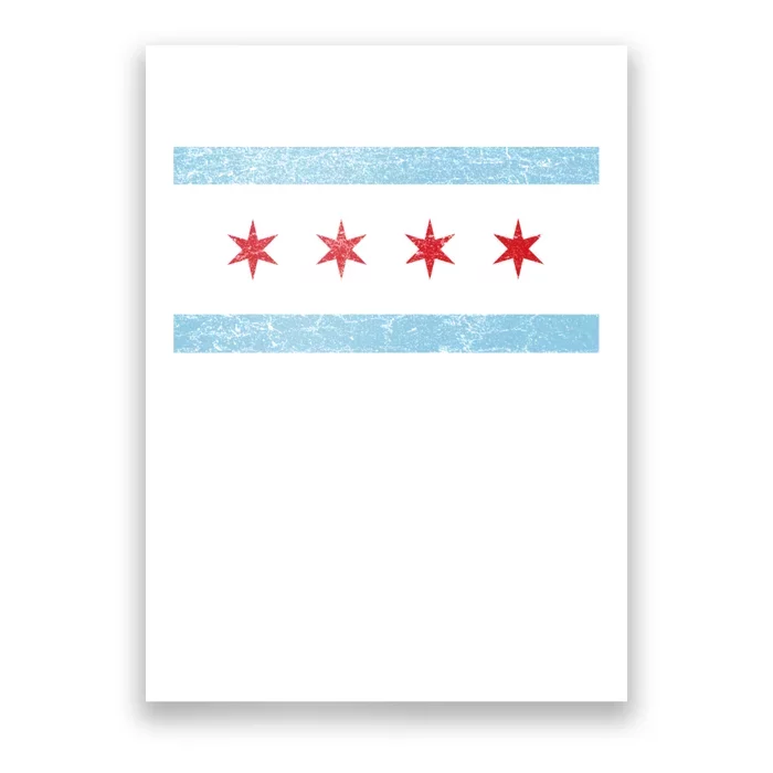 Vintage Chicago Flag Poster