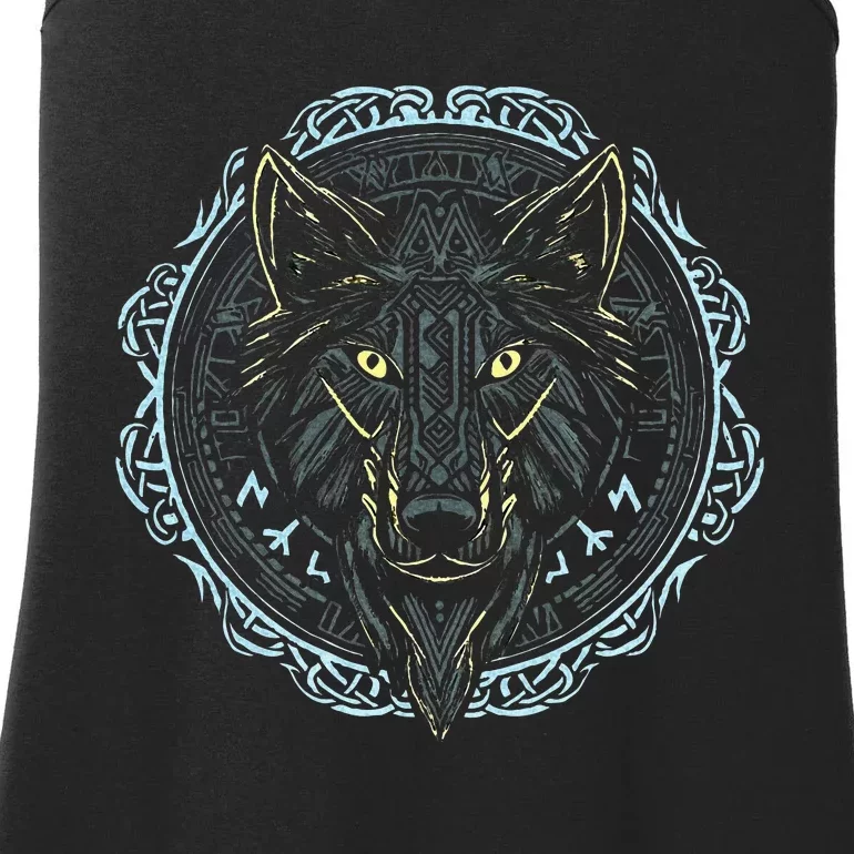 Viking Celtic Fenrir Wolf Of Odin Norse Myths Nordic Gifts Ladies Essential Tank