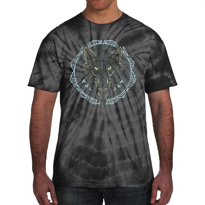 Viking Celtic Fenrir Wolf Of Odin Norse Myths Nordic Gifts Tie-Dye T-Shirt