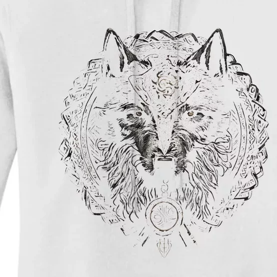 Viking Celtic Fenrir Wolf Women's Pullover Hoodie