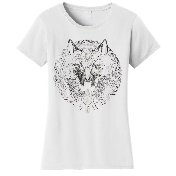 Viking Celtic Fenrir Wolf Women's T-Shirt