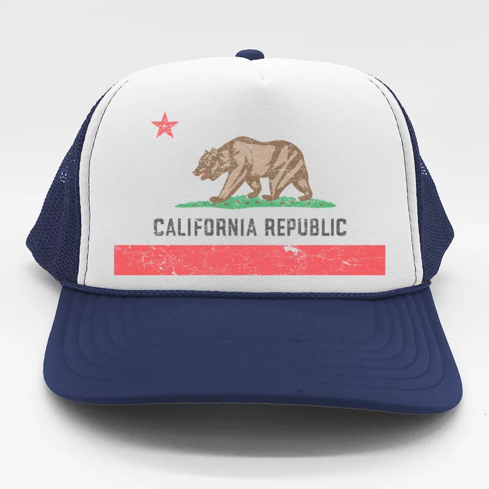 Vintage California Flag Trucker Hat