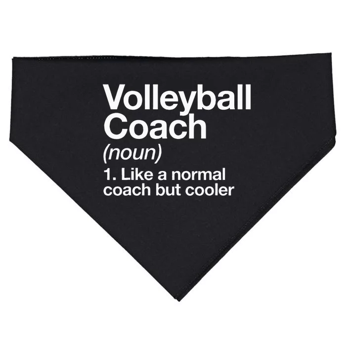 Volleyball Coach Funny Sports Definition Trainer Instructor USA-Made Doggie Bandana