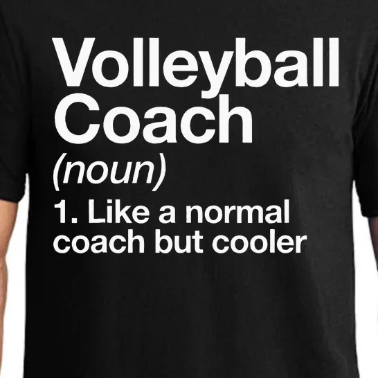 Volleyball Coach Funny Sports Definition Trainer Instructor Pajama Set